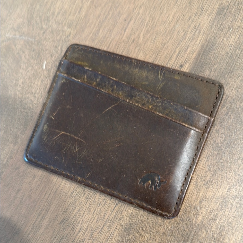 Bullstrap Men's Brown Leather The Card Holder Wallet - Picture 4 of 10